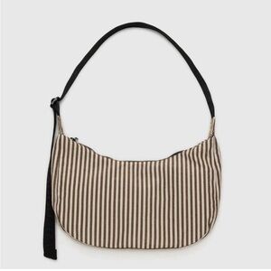 NWT Baggu Medium Crescent Bag - Brown Stripe